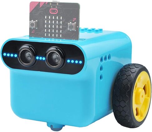 ELECFREAKS microbit TPbot Smart Coding Robot Car with 2 Modes, STEM Educational Project for School and Home, BBC Micro:bit DIY Programmable Car with Wiki Tutorial(Without Micro:bit) in Kuwait