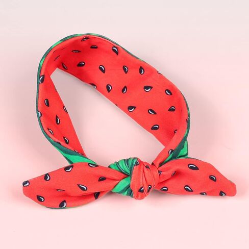 Baby Watermelon Headband Baby Strawberry Turban Hair Band Baby Fruit Headwarp BBG39 (Hair Band) in Saudi Arabia