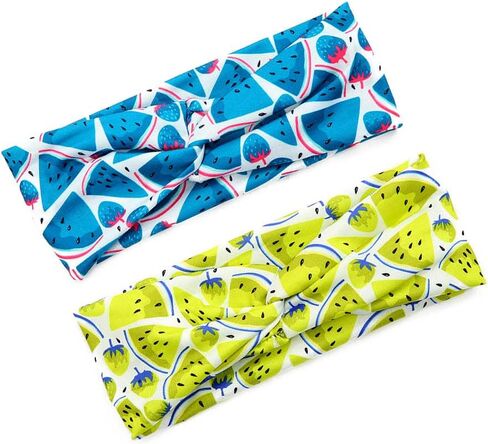 Baby Watermelon Headband Baby Strawberry Turban Hair Band Baby Fruit Headwarp BBG39 (Hair Band) in Saudi Arabia
