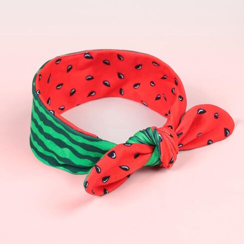 Baby Watermelon Headband Baby Strawberry Turban Hair Band Baby Fruit Headwarp BBG39 (Hair Band) in Saudi Arabia
