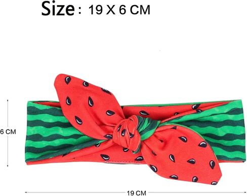 Baby Watermelon Headband Baby Strawberry Turban Hair Band Baby Fruit Headwarp BBG39 (Hair Band) in Saudi Arabia