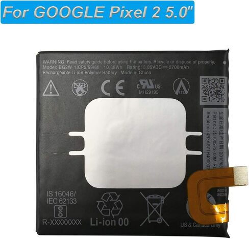 بطارية بديلة ليثيوم بوليمر جديدة G011A-B BG2W متوافقة مع Google Pixel 2 5.0 2700mah 3.85v مع أداة in Saudi Arabia