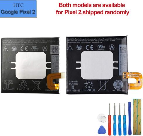 بطارية بديلة ليثيوم بوليمر جديدة G011A-B BG2W متوافقة مع Google Pixel 2 5.0 2700mah 3.85v مع أداة in Saudi Arabia