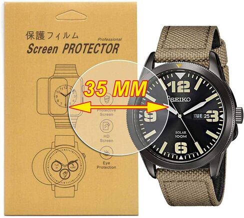 [ 3-Pcs] Universal Round Smart Watch HD TPU Screen Protector,Anti-Scratch, Anti-Fingerprint, Bubble Free (36MM) in Saudi Arabia