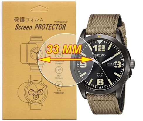 [ 3-Pcs] Universal Round Smart Watch HD TPU Screen Protector,Anti-Scratch, Anti-Fingerprint, Bubble Free (36MM) in Saudi Arabia