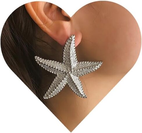 Starfish Earrings Large Star Earrings Big Stylish 20231014 in Saudi Arabia