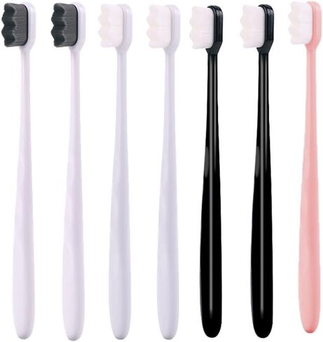 [Upgrade Version 4 Pack Micro Nano Extra Soft Toothbrush for Adult,20000 Bristle Toothbrush,Soft Bristle Toothbrush for Sensitive Teeth or Gum Clean Effectively in Saudi Arabia