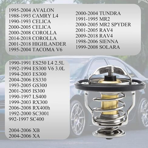 90916-A3003 استبدال ترموستات المحرك 90916A3003، 90916-03129 يناسب لكزس - أفالون، كامري، كورولا، هايلاندر، ماتريكس، RAV4، سيينا، سولارا، تاكوما، LS400، GS300، ياريس، 16325-62010، المزيد in Saudi Arabia