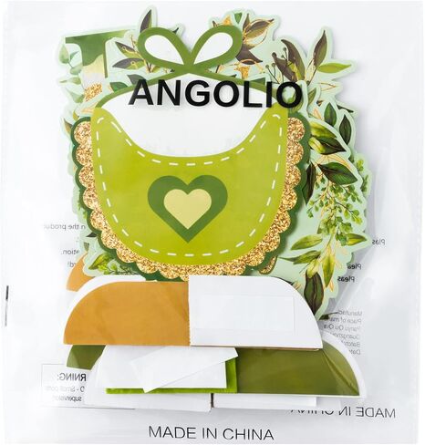 قطع مركزية على شكل قرص العسل من ANGOLIO Greenery Sage - 12 قطعة من قطع مركزية لحفلات استقبال المولود الجديد، ديكور حكيم للأطفال، ديكور للطاولة، حكيم أخضر تحت عنوان حفلة عيد ميلاد، دعائم صور للأطفال الأولاد والبنات in Saudi Arabia