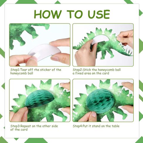 9 Sets Watercolor Dinosaur Party Honeycomb Centerpieces for Table Decorations Dinosaur Themed Birthday Table Topper 3D T Rex Volcano Honeycomb Centerpieces for Kids Boys Birthday Party Favor in Saudi Arabia