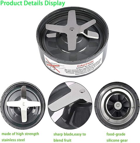 Replacement Extractor Blade,Fits NutriBullet 600w Pro 900w Blender,No Leakage Extractor Replacement Blade with Silicone Gaskets Seal O Ring Blender Accessories in Kuwait