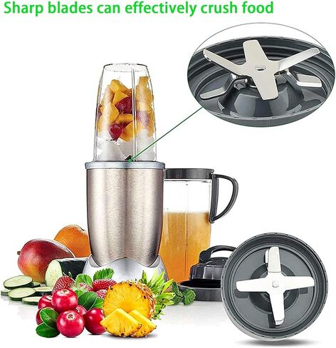 Replacement Extractor Blade,Fits NutriBullet 600w Pro 900w Blender,No Leakage Extractor Replacement Blade with Silicone Gaskets Seal O Ring Blender Accessories in Kuwait