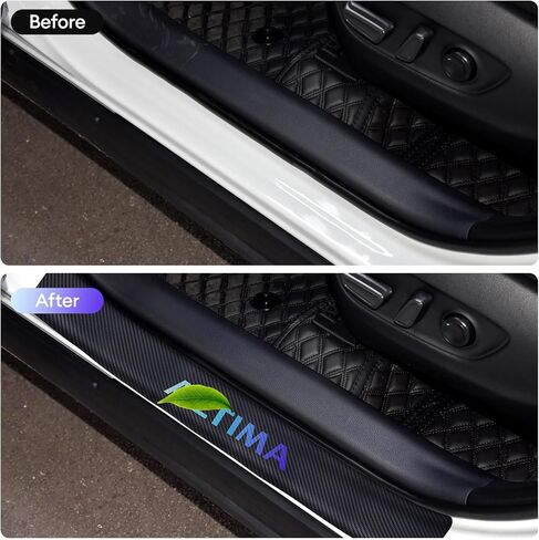 4 قطعة عتبة باب السيارة جرجر ملصقات من ألياف الكربون لنيسان ألتيما ترحيب دواسة حماية لوحة السيارة باب السيارة دخول الحرس اكسسوارات الديكور in Kuwait