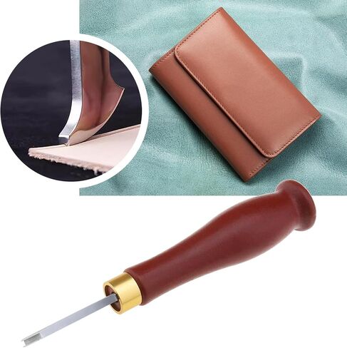 ECSiNG Leather Edge Creaser Shallow Slot Edge Line Trimmer Leather Crimping Craft Tools Stainless Steel Edge Marking Craft DIY Tool 1mm in Saudi Arabia