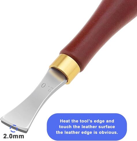ECSiNG Leather Edge Creaser Shallow Slot Edge Line Trimmer Leather Crimping Craft Tools Stainless Steel Edge Marking Craft DIY Tool 1mm in Saudi Arabia
