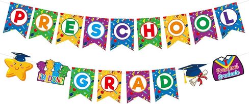 لافتة التخرج لمرحلة ما قبل المدرسة 2024 لافتة تخرج لمرحلة ما قبل المدرسة للأطفال 2024 ديكورات حفلات التخرج لمرحلة ما قبل المدرسة للتهنئة ديكورات المدرسة المنزلية in Kuwait