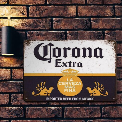 Bar Signs, Beer Signs for Man Cave, Corona Beer Signs Garage Decor Bar Decorations, 8x12 Inches Coors Light Beer Poster Metal Signs Bar Wall Decor Bar Decor for Pub Home House Coffee in Saudi Arabia