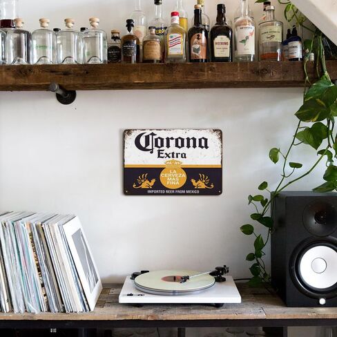 Bar Signs, Beer Signs for Man Cave, Corona Beer Signs Garage Decor Bar Decorations, 8x12 Inches Coors Light Beer Poster Metal Signs Bar Wall Decor Bar Decor for Pub Home House Coffee in Saudi Arabia