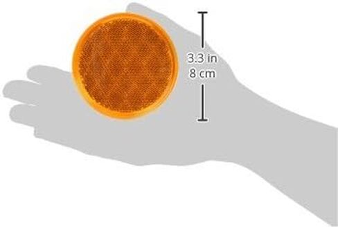 PETERSON MFG Peterson Manufacturing V475A Amber 3-3/16" Round Reflector in Saudi Arabia