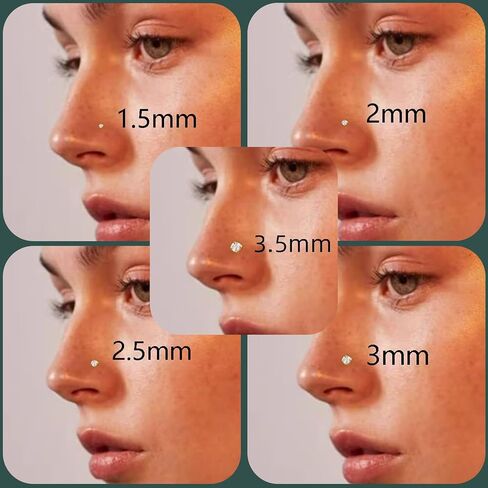 15 PCS Gold Plated Nose Rings Stud for Women 316L Surgical Steel Gold Silver Nose Rings 20G Corkscrew L Shaped Nose Rings Hoop Nose Rings Helix Cartilage Daith Tragus Sleeper Earrings Hypoallergenic Body Piercing Jewelry in Saudi Arabia
