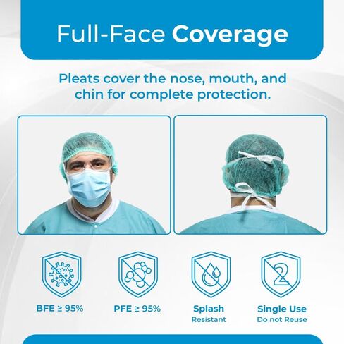 طبقات تصفية قناع الوجه المربوط (150 قطعة، قناع مربوط) in Kuwait
