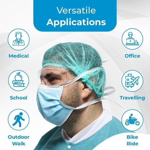 طبقات تصفية قناع الوجه المربوط (150 قطعة، قناع مربوط) in Kuwait