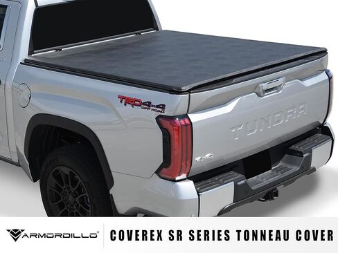 Armordillo USA 8700907 CoveRex FS3 Series غطاء سرير شاحنة ناعم ثلاثي الطي يناسب 2004-2015 Nissan Titan سرير 6.5 قدم (78 بوصة) in Saudi Arabia