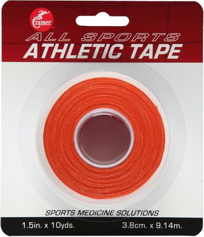 شريط رياضي ملون من Cramer Team، شريط سهل التمزق للكاحل والمعصم وشريط الإصابات، يحمي ويمنع الإصابات، يعزز الشفاء، مستلزمات التدريب الرياضي، 1.5 بوصة × 10 ياردة، ملون بشريط in Kuwait