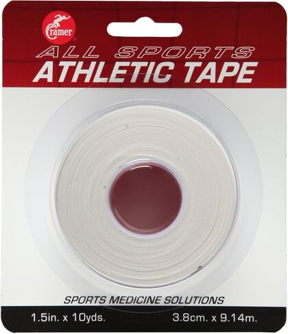 شريط رياضي ملون من Cramer Team، شريط سهل التمزق للكاحل والمعصم وشريط الإصابات، يحمي ويمنع الإصابات، يعزز الشفاء، مستلزمات التدريب الرياضي، 1.5 بوصة × 10 ياردة، ملون بشريط in Kuwait