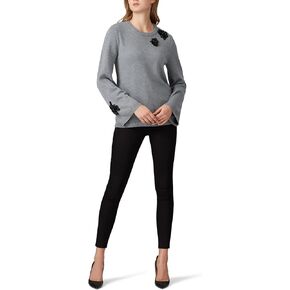 Rent The Runway Pre-Loved Grey Embellished Sweater