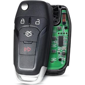 Keyless Entry Remote Control Car Flip Key Fob Replacement for Ford Fusion 2013 2014 2015 2016 N5F-A08TAA 164-R7986 4Buttons ID49 315 MHz