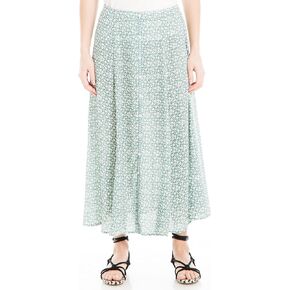 Max Studio Women's Poly Crepe Maxi Skirt with Buttons