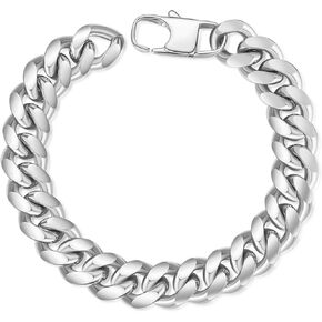 سوار سلسلة كوبي قوي للرجال، عرض 8/10/12 مم، طول 7.48/8.27 بوصة، سوار من الفولاذ المقاوم للصدأ 316L/مطلي بالذهب 24 قيراط للرجال والنساء، أرسل صندوق هدايا in Kuwait