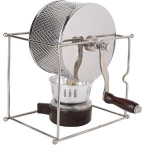 Coffee Beans Machine Mini Coffee Roaster Roasting Coffee Machine Manual Coffee Beans Rollers Stainless Steel Roaster Coffee Machine for Home Cafe