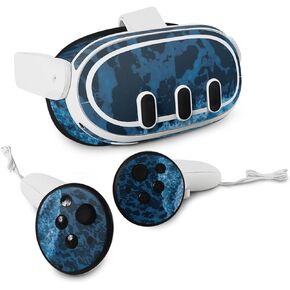 MightySkins Skin Compatible with Meta Quest 3 - Ocean Waves | Protective, Durable, and Unique Vinyl Decal wrap Cover | Easy to Apply, Remove, and Change Styles