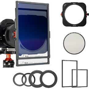 Kase Armour Magnetic 100mm Metal Square Filter Holder Kit with 95mm Magnetic CPL Filter & 67/72/77/82mm Adapters & 2 Magnetic Frames for Lee Haida Hitech 100x100mm 100x150mm Filter