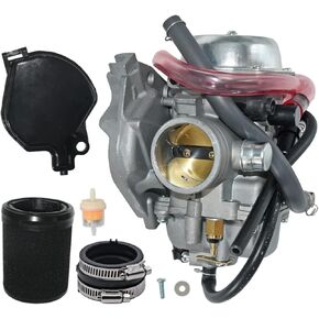 KVF360 Carburetor Fits for Kawasaki 15003-1686 15004-0041 15003-0093 Compatible with 2003-2007 Kawasaki Prairie 360 4X4 KVF360 KVF360A KVF360B KVF360C Air Filter intake manifold boot