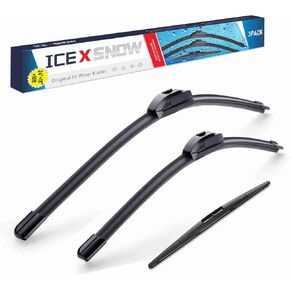 3 مساحات 24 بوصة/18 بوصة/10 بوصة شفرات ممسحة زجاج أمامي بديلة لميتسوبيشي إكليبس كروس 2020 2019 2018 جودة المصنع الأصلي، خطاف U/J in Kuwait