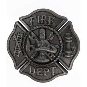 Treasure Gurus Screw Back Western Saddle Hat Fire Dept Concho Firefighter Gift