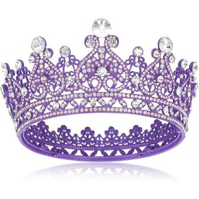 Ondder التيجان والتيجان للنساء عيد ميلاد الأميرة الملكة تاج لامعة للفتيات حجر الراين الزفاف تاج الزفاف الكريستال Quinceanera تاج العروس تيارا عصابات للحزب حفلة موسيقية مهرجان زي in Kuwait