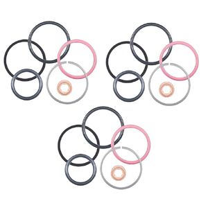 Diesel Fuel Injector O-Ring Seal Kit Compatible for CAT Caterpillar 3126B Diesel 0R9350-Set of 3