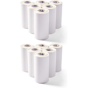 Zebra Technologies 10023377 Z-Perform 1000D Paper Label, Direct Thermal, Value Uncoated, Permanent Adhesive, 4" Width x 6" Length, 0.75" Core