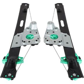 LABLT 2 Piece Set Power Window Regulator Without Motor Rear Row Left and Right Replacement for BMW E90 E91 325i 328i 330i 335i 51357140589 51357140590