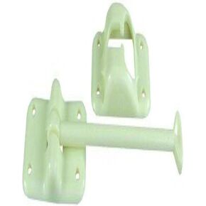 JR Products 10444 Plastic T-Style Door Holder - Polar White, 6" in Kuwait