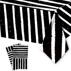 2Packs Beetlejuice Tablecloth Disposable Tablecover for Beetlejuice Birthday Party Supplies and Decorations for Kid Boy Baby Shower Rectangle Tables 70"X42"