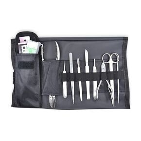 10FK Ultimate Coral Fragging and Coral Propagation Kit for Reef Hobbyists - 19 Pcs, Rollup case, Stainless Steel Instruments