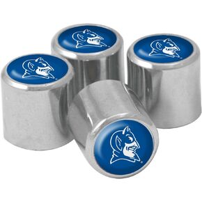 NCAA Duke Blue Devils Metal Tire Valve Stem Caps, 4-Pack