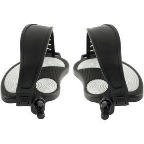 Exercise Bike Pedals with Straps, Stationary Recumbent Bike Pedals, 9/16" Thread for Spin Bike and Indoor Stationary Exercise Bike, Stationary Recumbent Bicycle Replacement Parts, 1 Pair