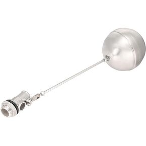 uxcell Water Float Valve G3/4 DN20 Automatic Float Ball Valve Sensor for Water Tank Pump 304 Stainless Steel 110mm Ball