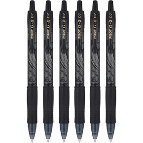 PILOT G2 Mineral Art Collection Premium Retractable Gel Ink Pen, 0.7mm Fine Point, Turquoise Ink, 6 Pack